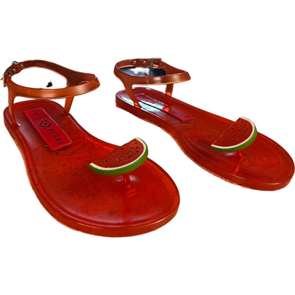 Katy Perry Melon Thong Gel Sandals Size 6